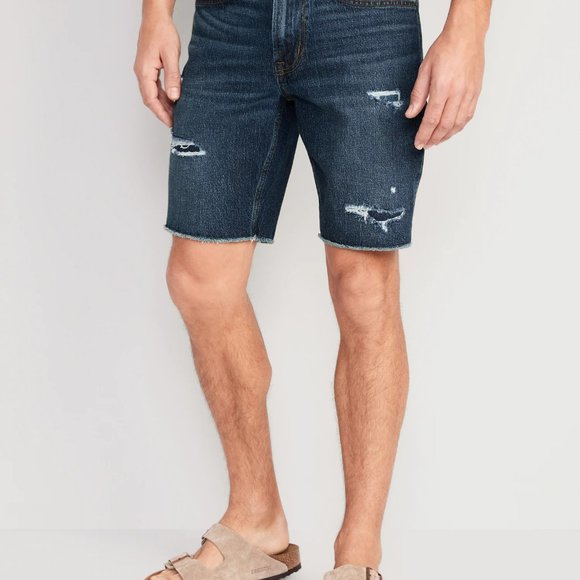 Slim Built-In Flex Cut-Off Jean Shorts - Picture 1 of 7